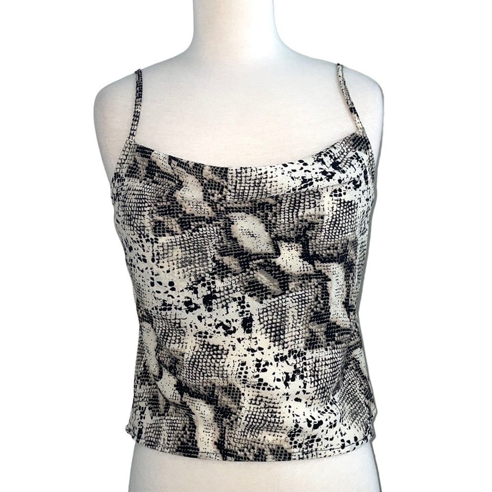 KENDALL & KYLIE loose neck Tanktop with snakeskin design in women’s size small. - Picture 1 of 9